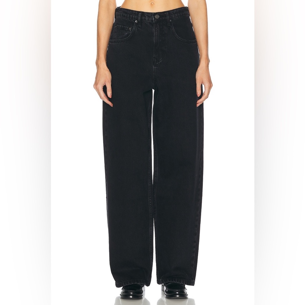 GRLFRND High-Waist Wide Leg Jeans - Black